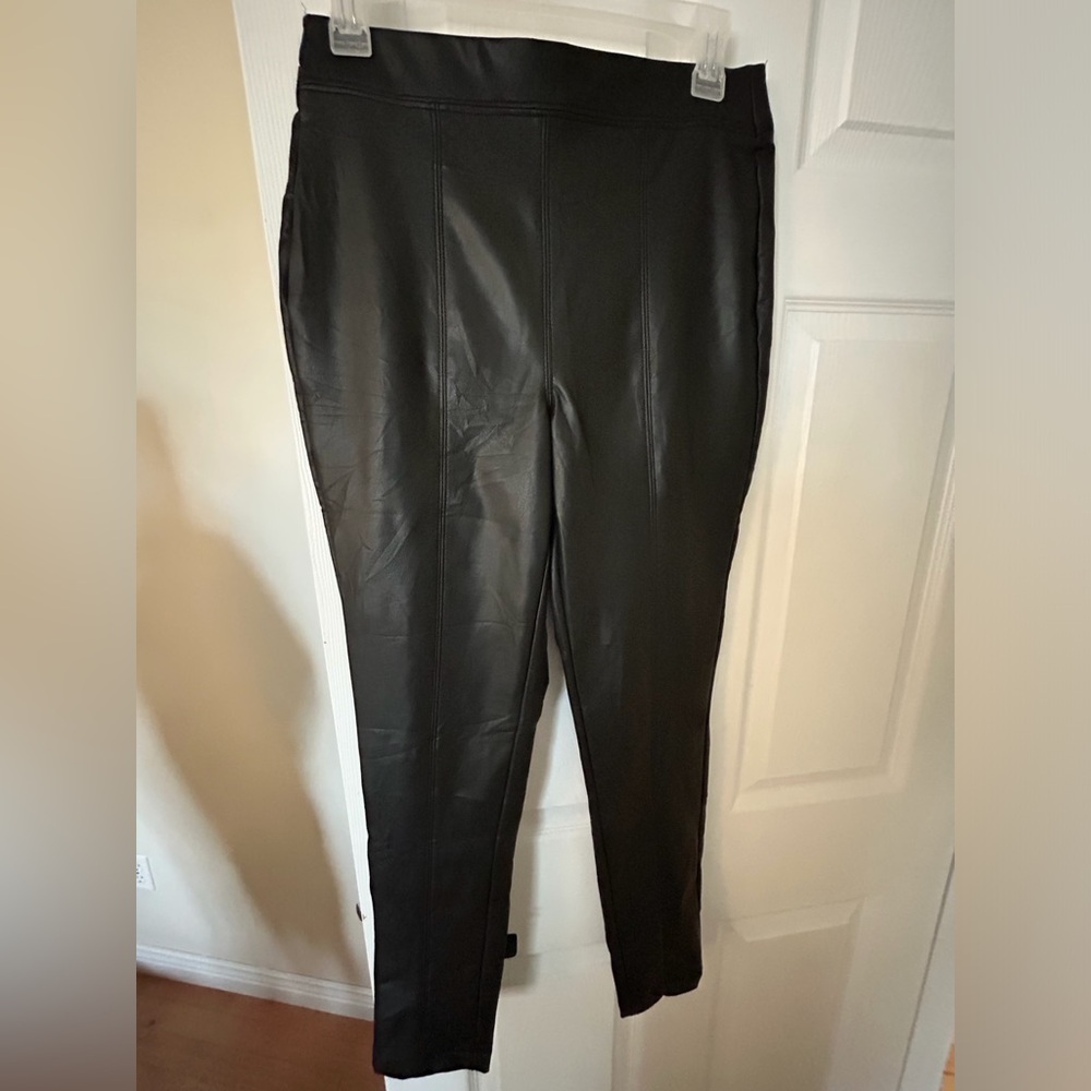Black Faux Leather Leggings